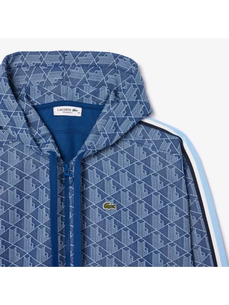 Lacoste толстовка Monogram блакитна