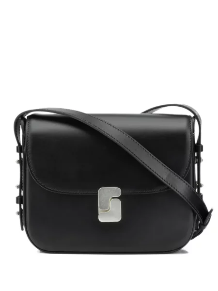 Geanta crossbody Soeur din piele negru
