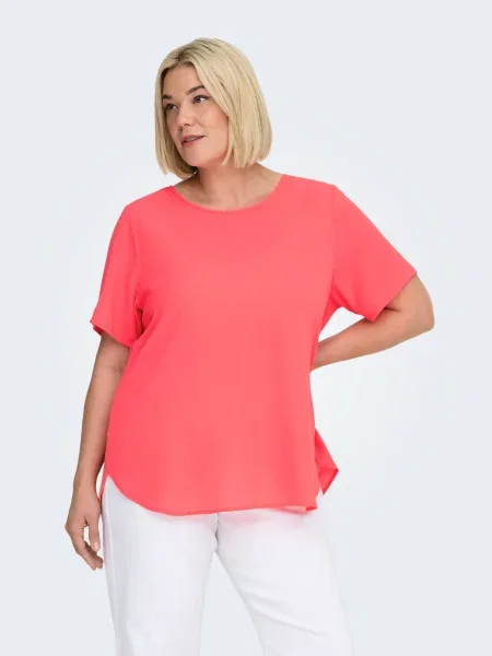 ONLY Carmakoma Bluză CARVICA corai