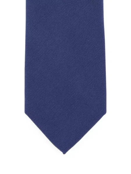 Cravată Barba din țesătură twill albastru