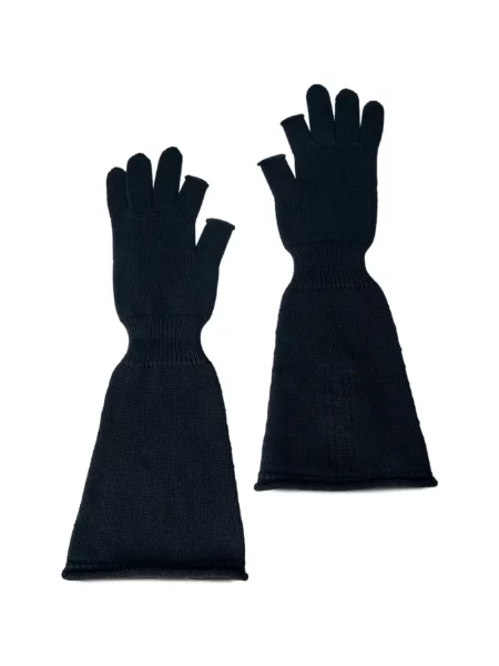 Lung mănuși Rick Owens de lână negru
