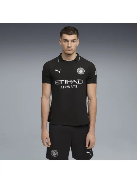 Autentyczna koszulka wyjazdowa Manchester City czarna