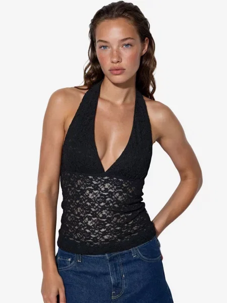 Busem Top Blusen' fekete