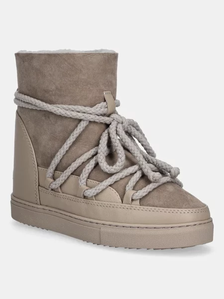 Inuikii cizme de zăpadă din piele întoarsă Classic Wedge gri