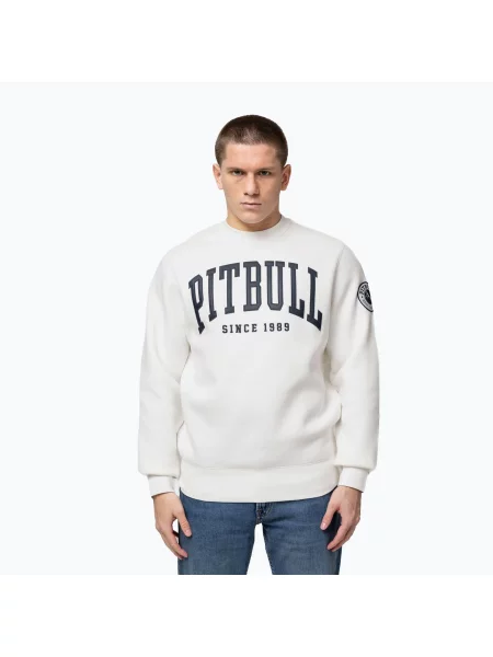 Mikina Pitbull Norton Crewneck off white bílá