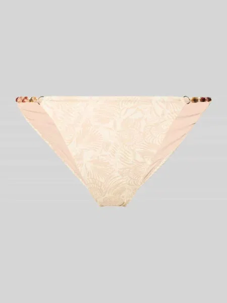 Figi bikini w kroju slim fit z aplikacją z ozdobnych kamieni model Marina' Guess beżowe