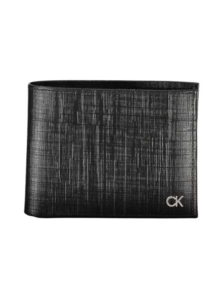 Portfel Calvin Klein skórzany elegancki czarny