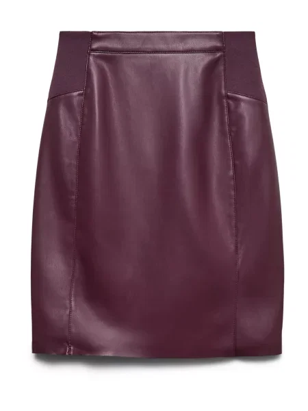 VERO MODA Fustă vin roșu