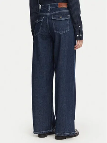 Guess Jeans Farmer Sötétkék Wide Leg