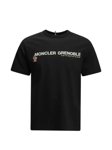Tricou Moncler Grenoble cu imagine negru