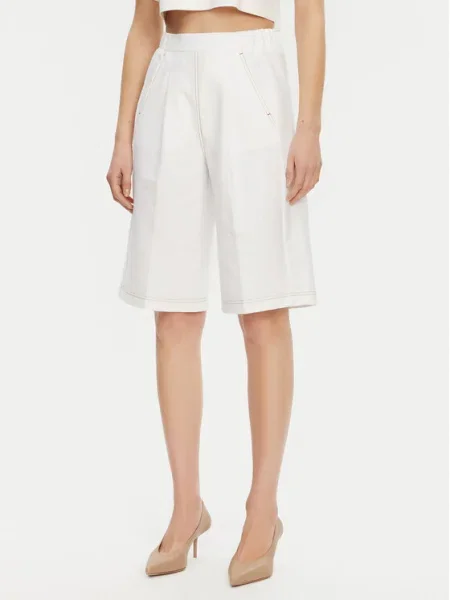 Pantaloni scurți Max Mara alb