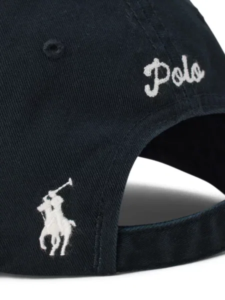 Μικρός κασκέτο Polo Ralph Lauren με χαμηλή μέση υφαίνω διαγωνίως πράσινο