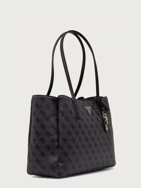 Guess geantă shopper pentru femei cu imitație de piele NOELLE II gri