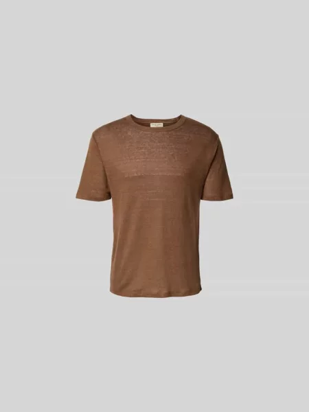 T-shirt o kroju regular fit z czystego lnu Officine Generale