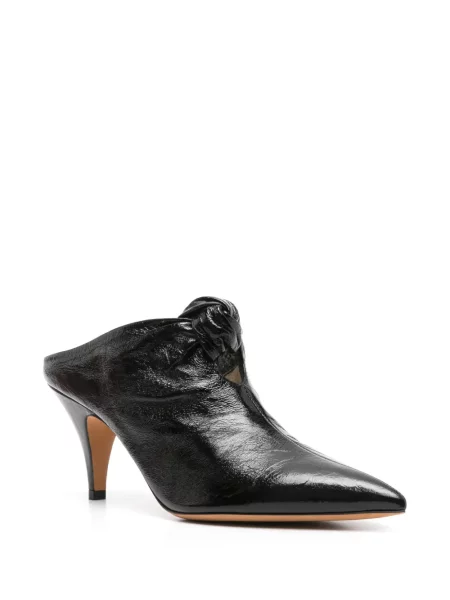 Papuci tip mules Khaite negru