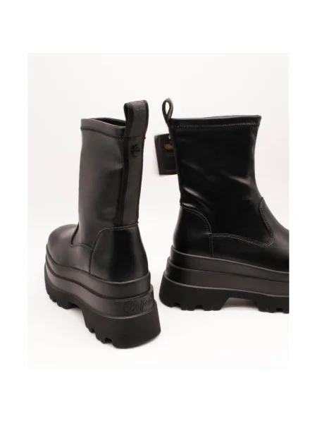 Botine Buffalo cu platformă negru