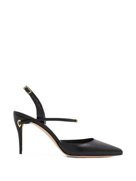 Pantofi cu toc Jennifer Chamandi slingback negru