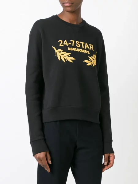Hanorac Dsquared2 cu autograf negru