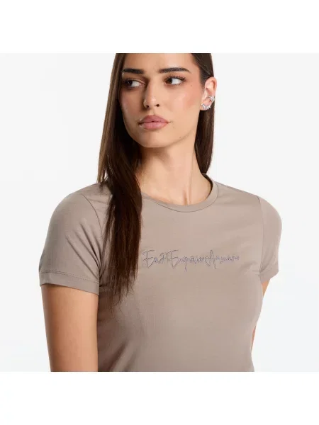 Тениска Emporio Armani Train Athletic Velour W Tee Sl Cinder S