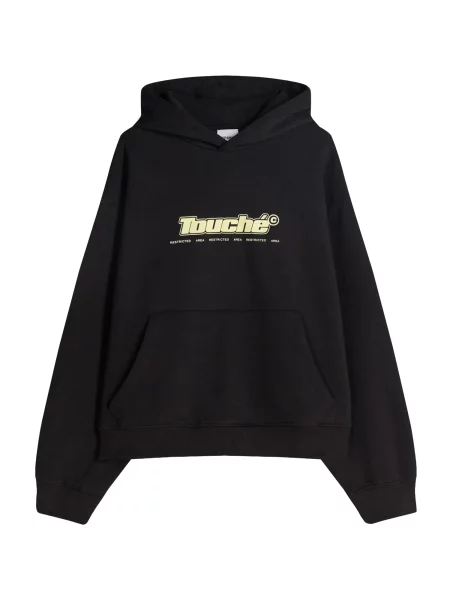 Bershka Tréning póló pasztellsárga / rózsaszín / fekete fehér