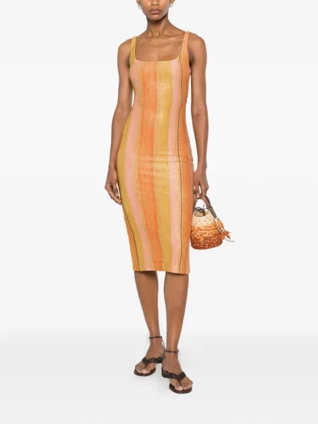 Rochie midi água De Coco portocaliu