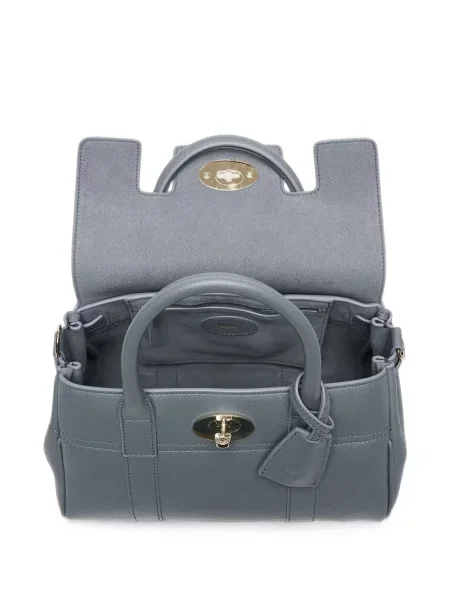 Geantă shopper Mulberry din piele gri