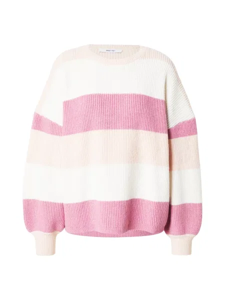 ABOUT YOU Pulovere dimensiuni mari Mina crem / magenta alb