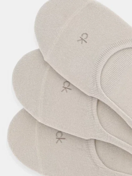 Calvin Klein Členkové ponožky béžová