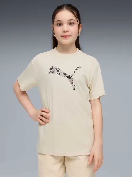 Дитяча Футболка PUMA Ess Graphic Animal Tee комбінований верх білий