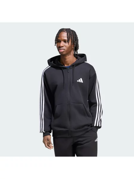 ADIDAS SPORTSWEAR Športová mikina so Essentials čierna biela