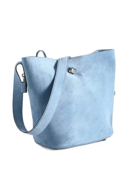 Semišový klobouk Tory Burch modrý