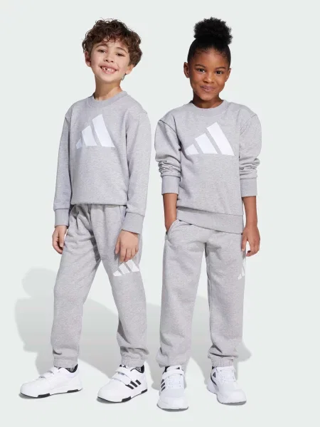 Дитячий Спортивний костюм adidas Adidas Essentials комбінований верх сірий