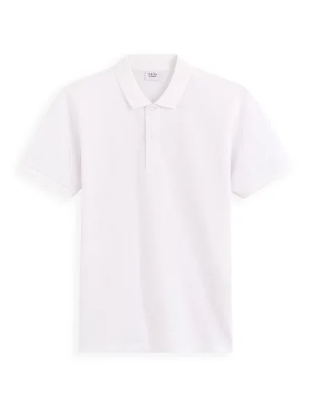 Tricou polo Celio alb