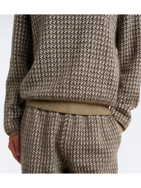 Pulover Brunello Cucinelli de lână alb