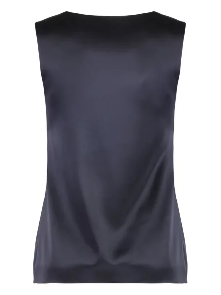 Bluză Alberta Ferretti din satin albastru