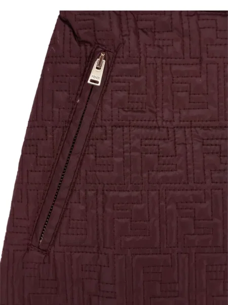 Mini fusta mini Fendi matlasată roșu