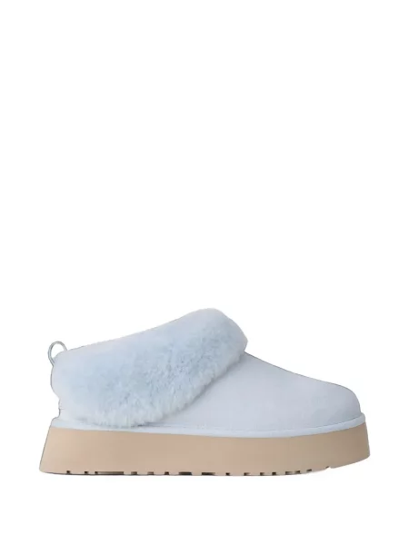 Botine Ugg din piele de oaie albastru