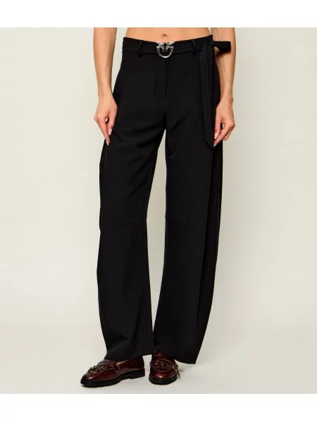 Pinko Pantaloni cu cordon New Lexy | Relaxed fit negru