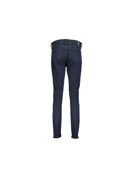 Skinny jeansy skinny Calvin Klein niebieskie