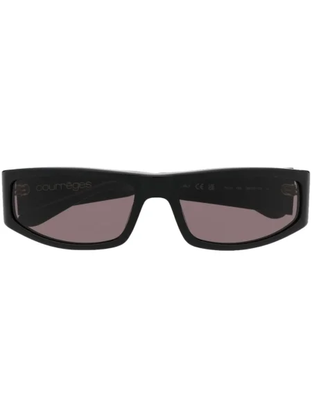 Ochelari de soare Courreges cu imagine negru