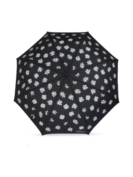 Parasol Moschino z logo czarny