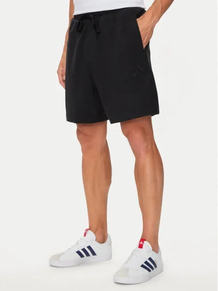 Adidas Pantaloni scurți sport Elevated ALL SZN Terry Loop negru