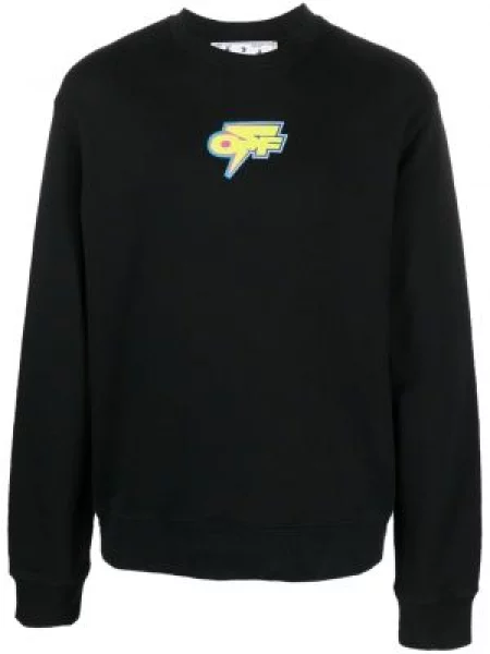 Hanorac Off-white cu imagine alb