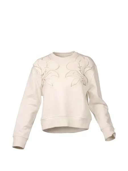 Hanorac Valentino Garavani cu model floral cu aplicații