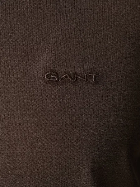 Gant тениска basic мъжка от кафяво