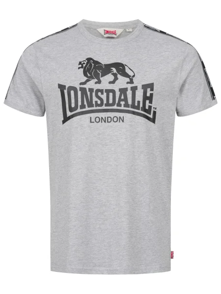 LONSDALE Tricou STOUR gri negru