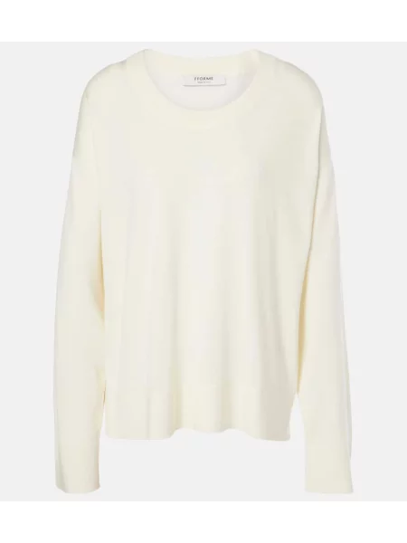 Pulover Fforme de lână alb