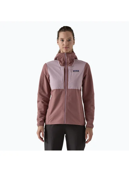 Patagonia női softshell dzseki R2 CrossStrata Hoody dulse lila. Méret: S lila