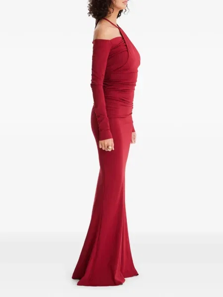 Rochie maxi Moos Studio de costum roșu