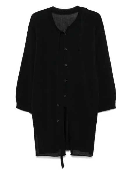 Cardigan Issey Miyake tricotate drapat negru